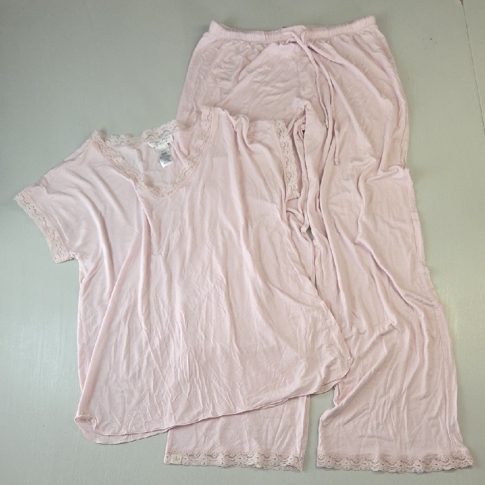 Barefoot Dreams Luxe Milk Jersey V-Neck Tee & Classic Pant Set